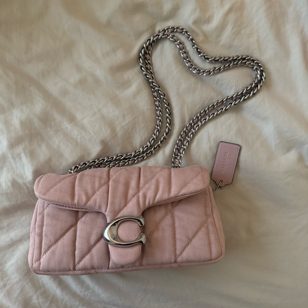 Coach Tabby 20 Pink Quilted Shoulder Bag